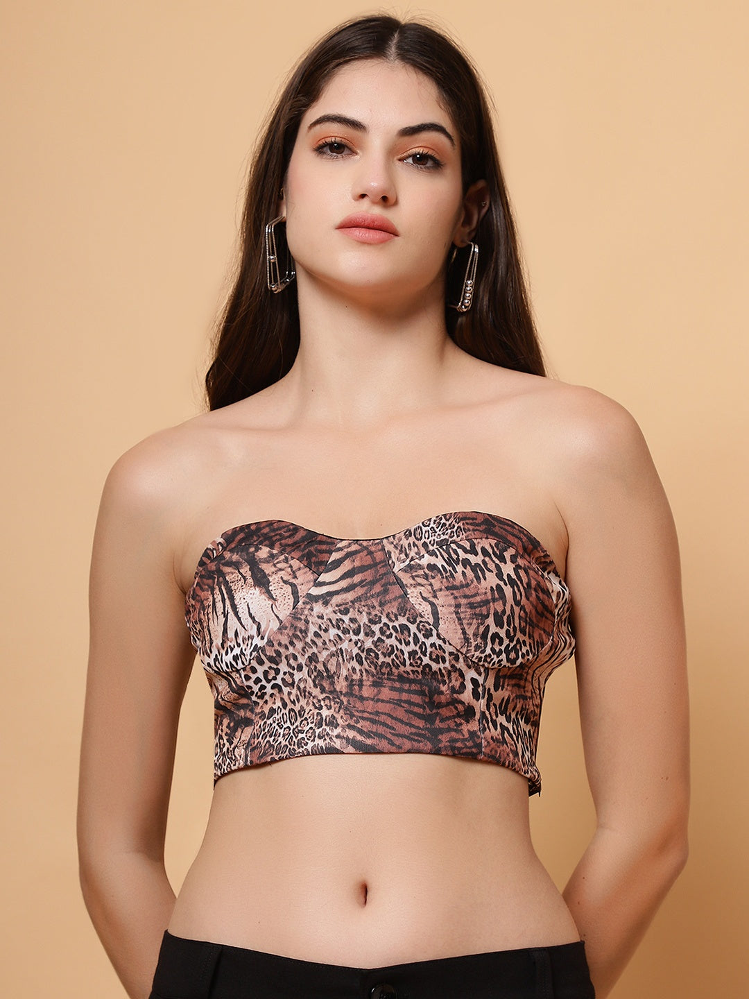 Leopard Skin Women Tube Top