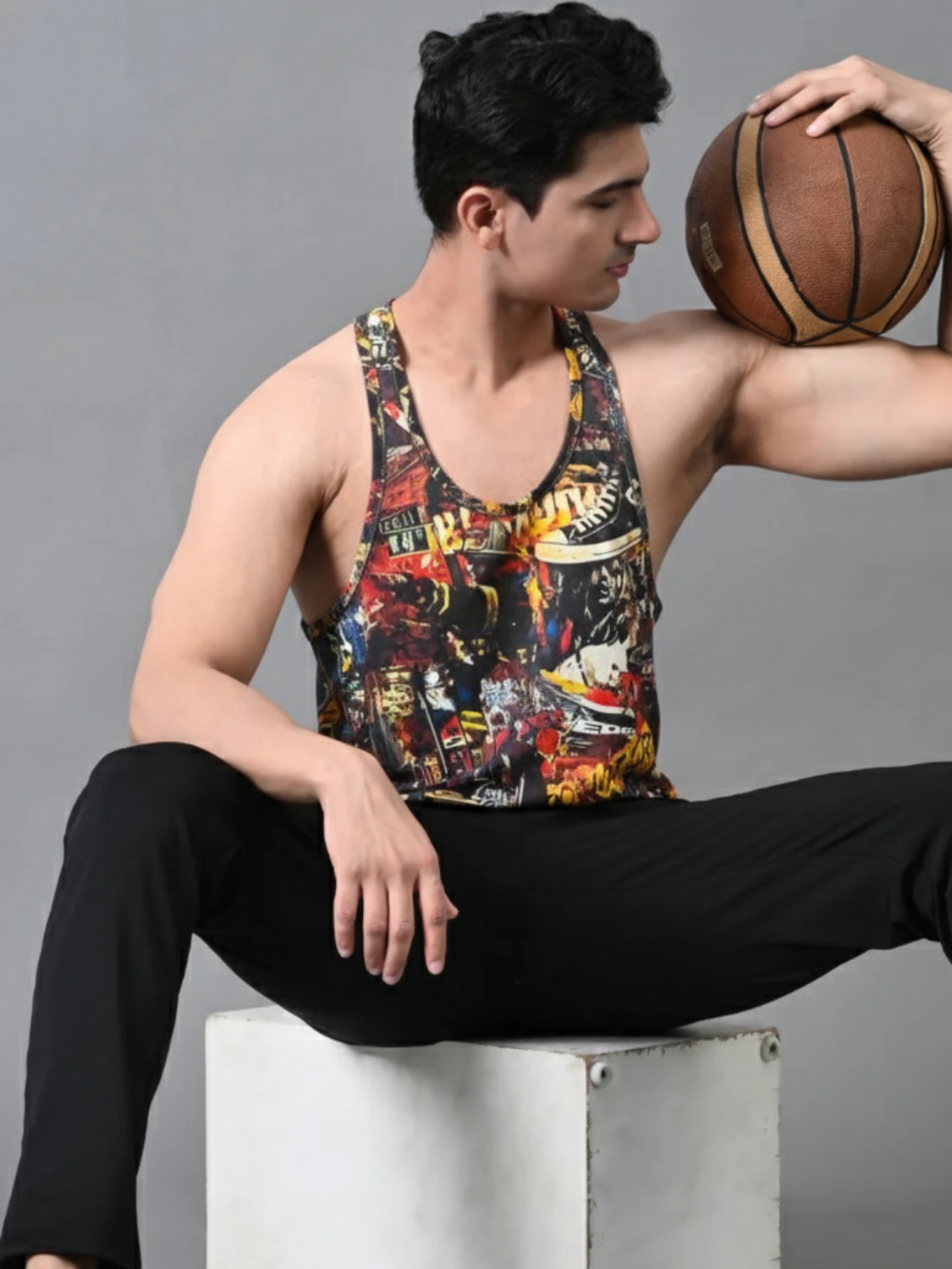 Men’s multicolor Sports Vest | Premium Fitness Workout, Running, and Training