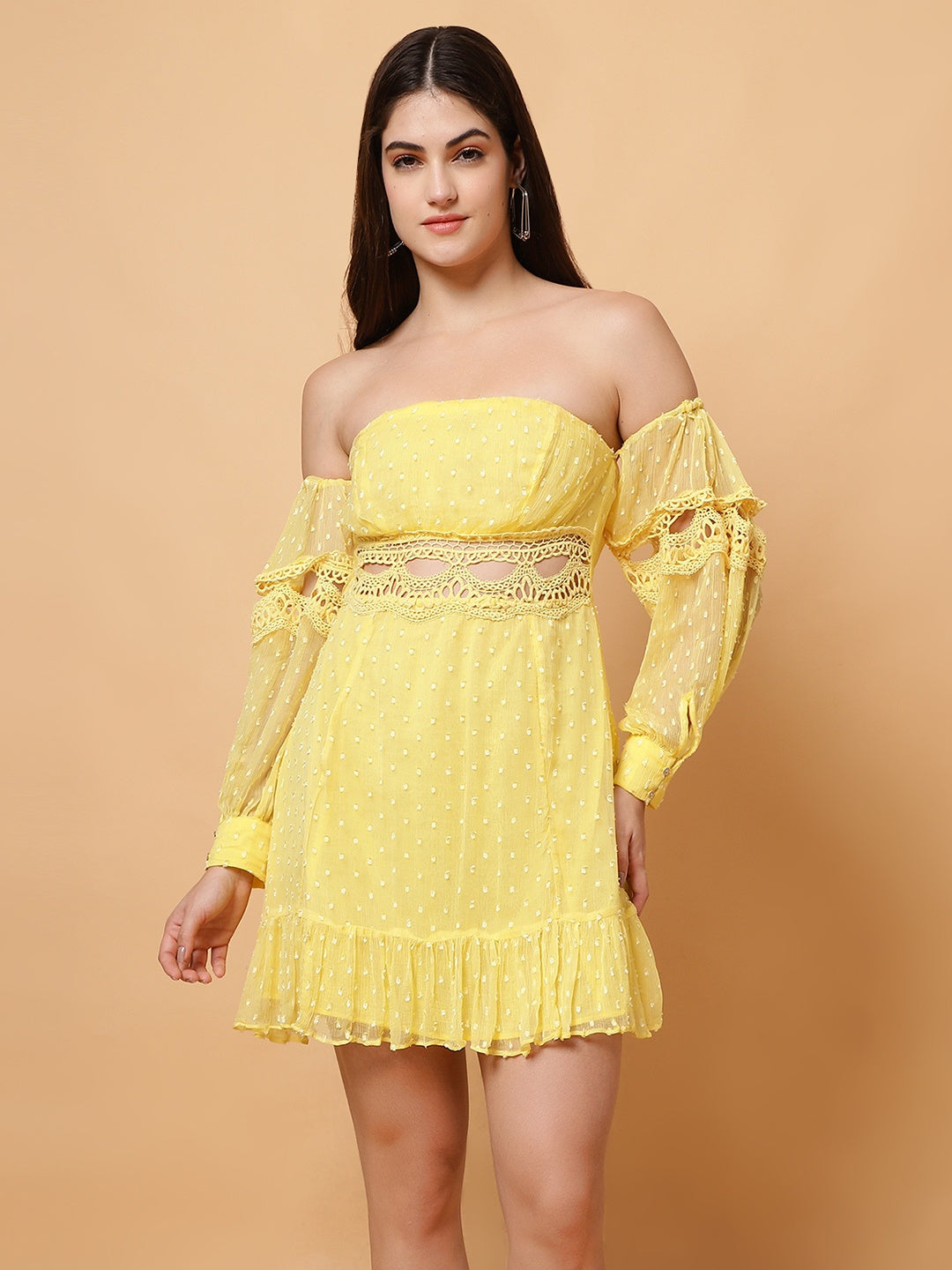 Bardot Skater Mini Dress