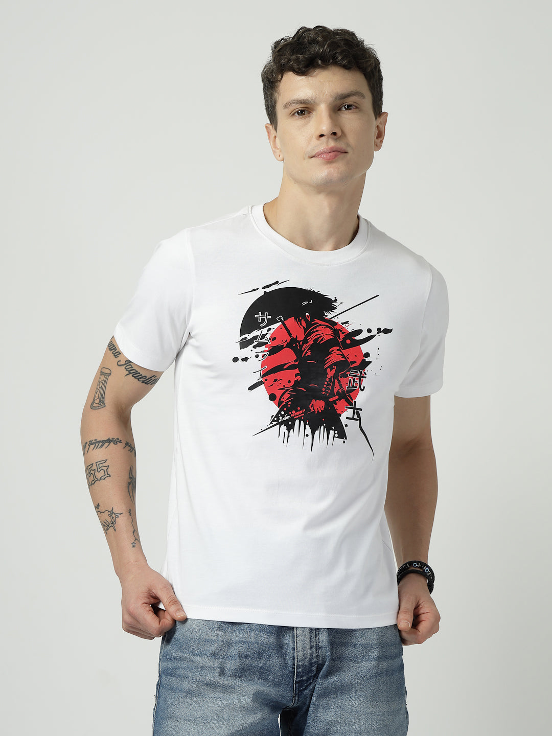 Red Ronin Tee”, “Samurai Shadow Graphic Tee”, “Warrior Spirit Cotton T-Shirt