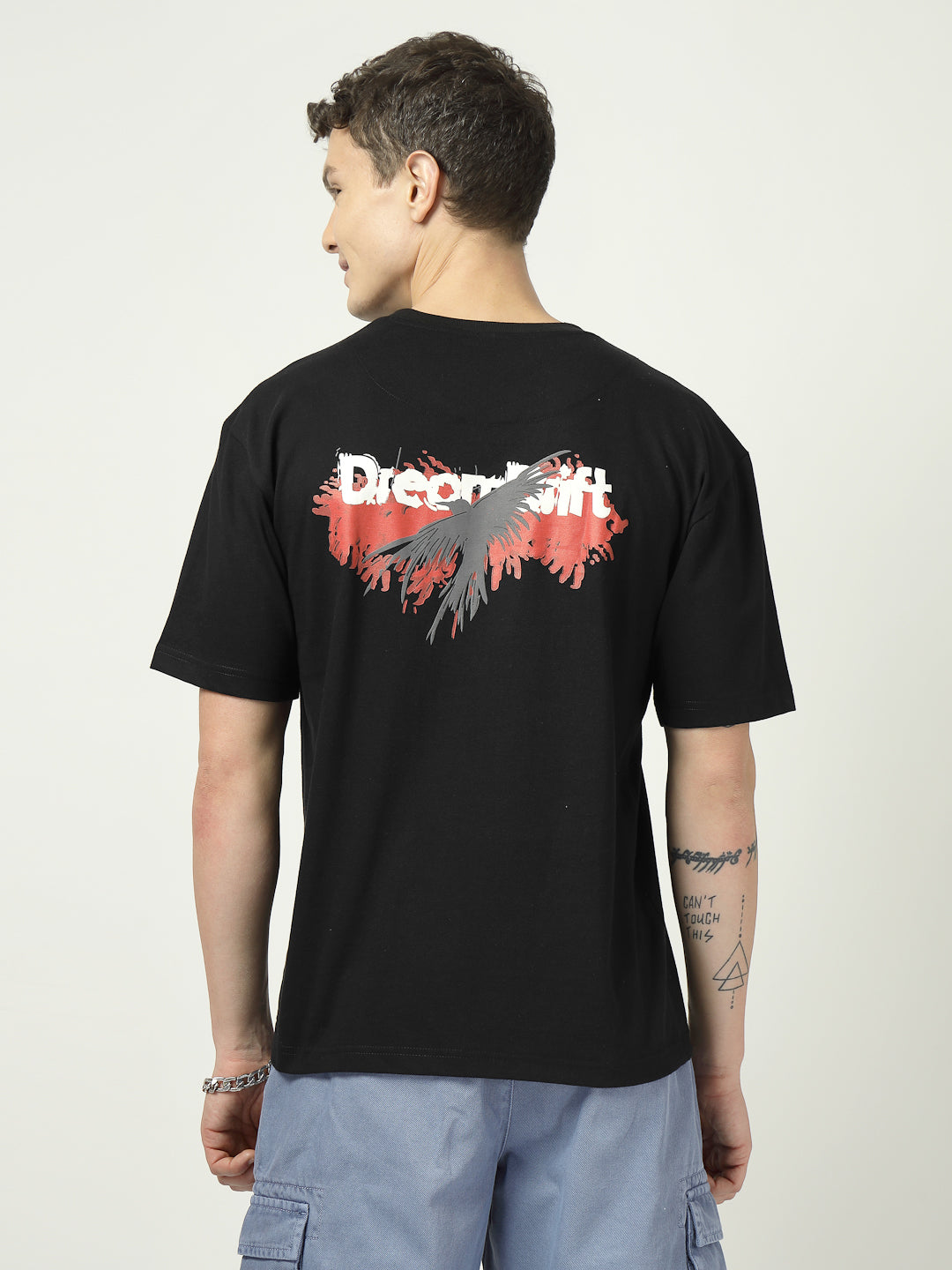 Men’s Black Dream Drift Punk Graphic T-Shirt | Streetwear Style