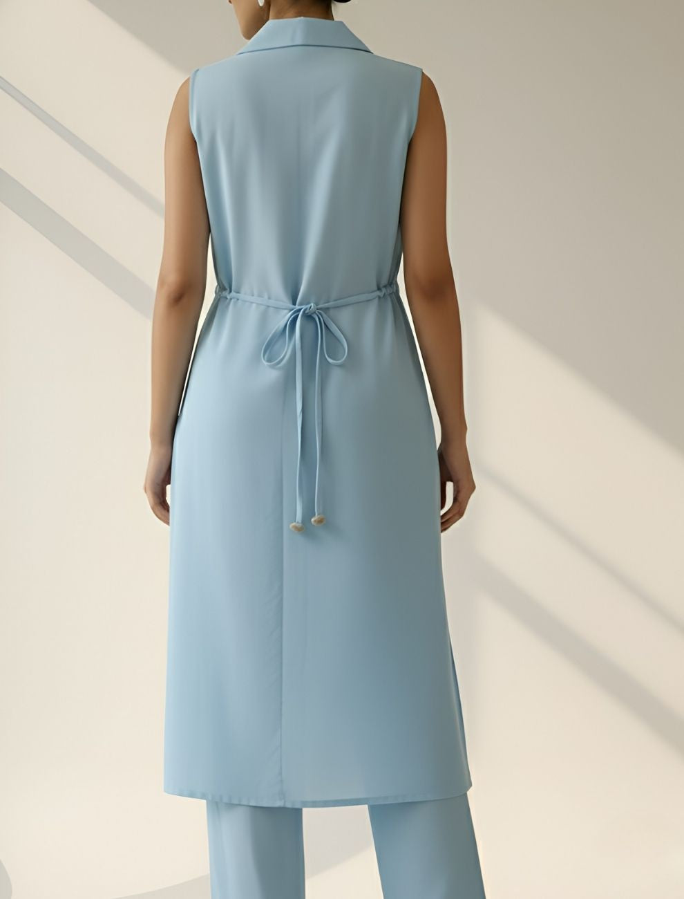 Sleeveless Kurta Set