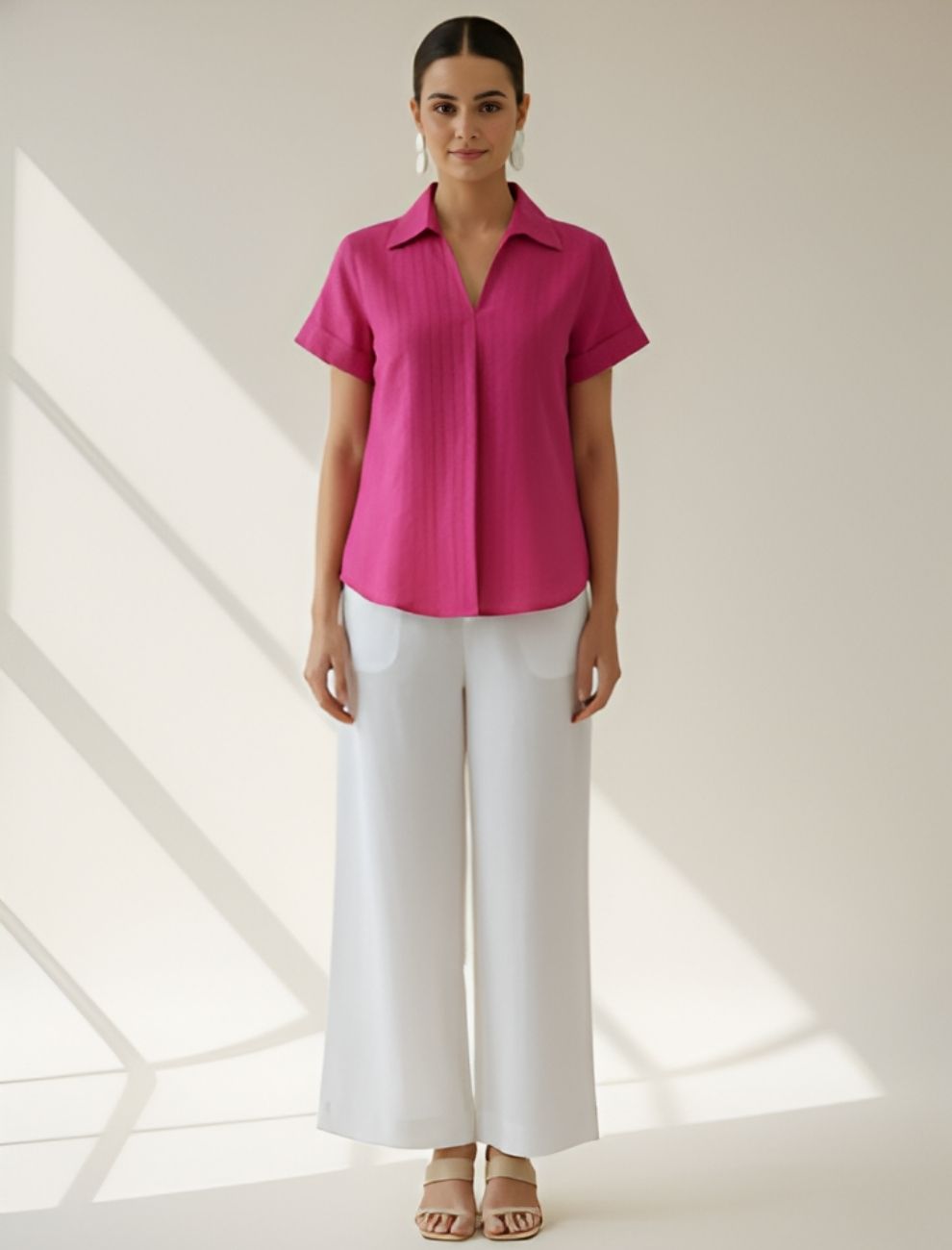 Women’s Sleeveless Cotton Flex Kurta