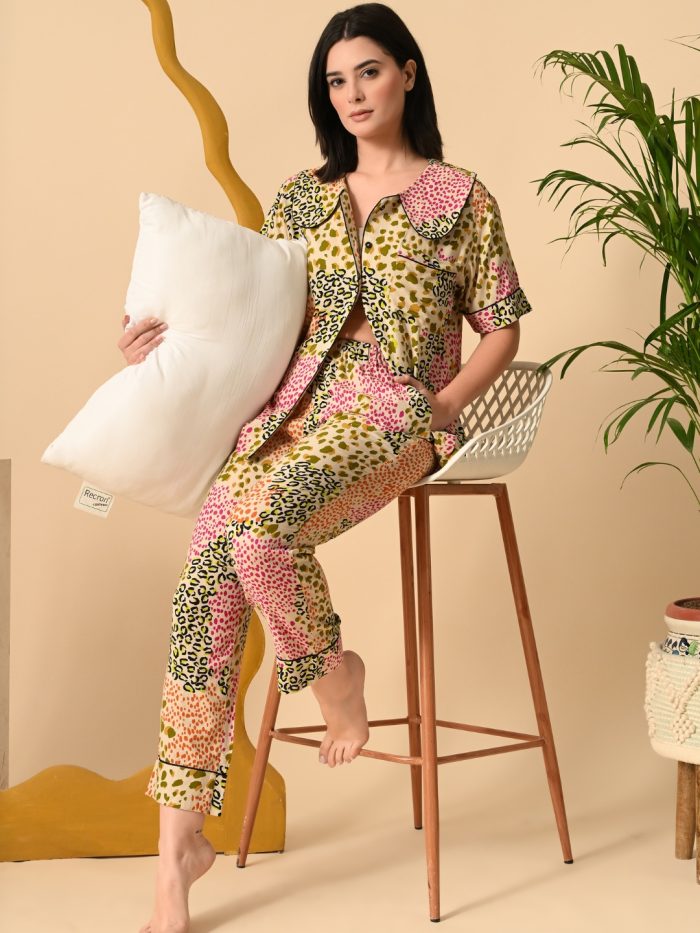 Unifringe Vibrant Print Rayon Sleep Set