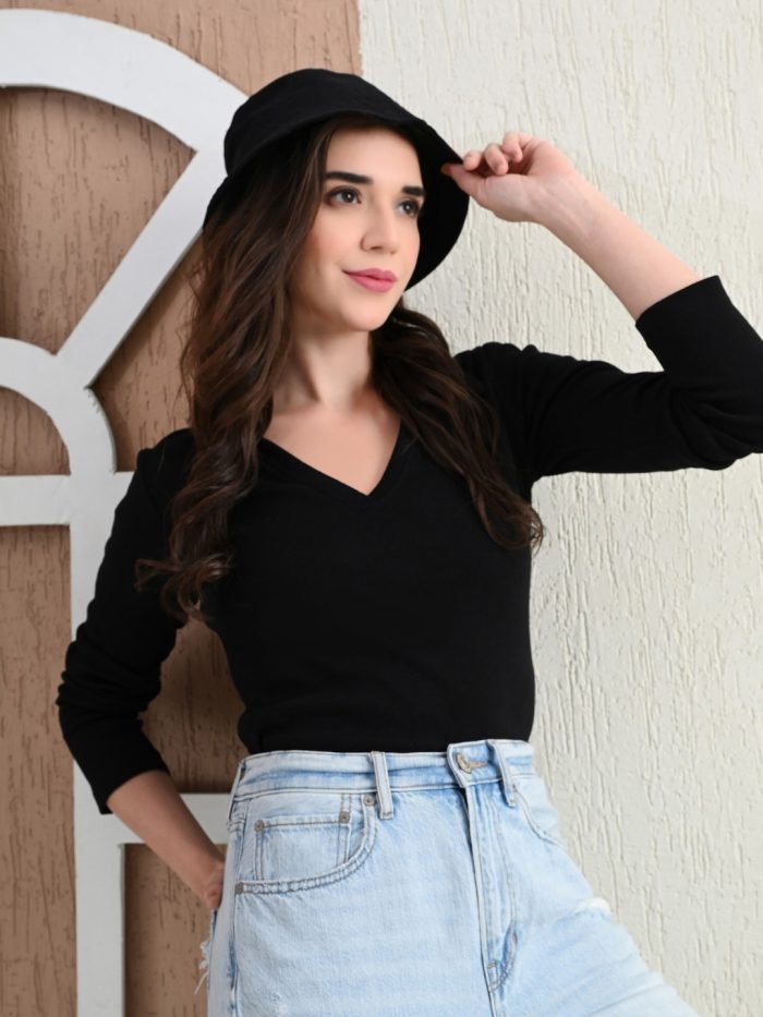 Casual Regular Sleeves Solid Women Black, Mustard, Maroon Top