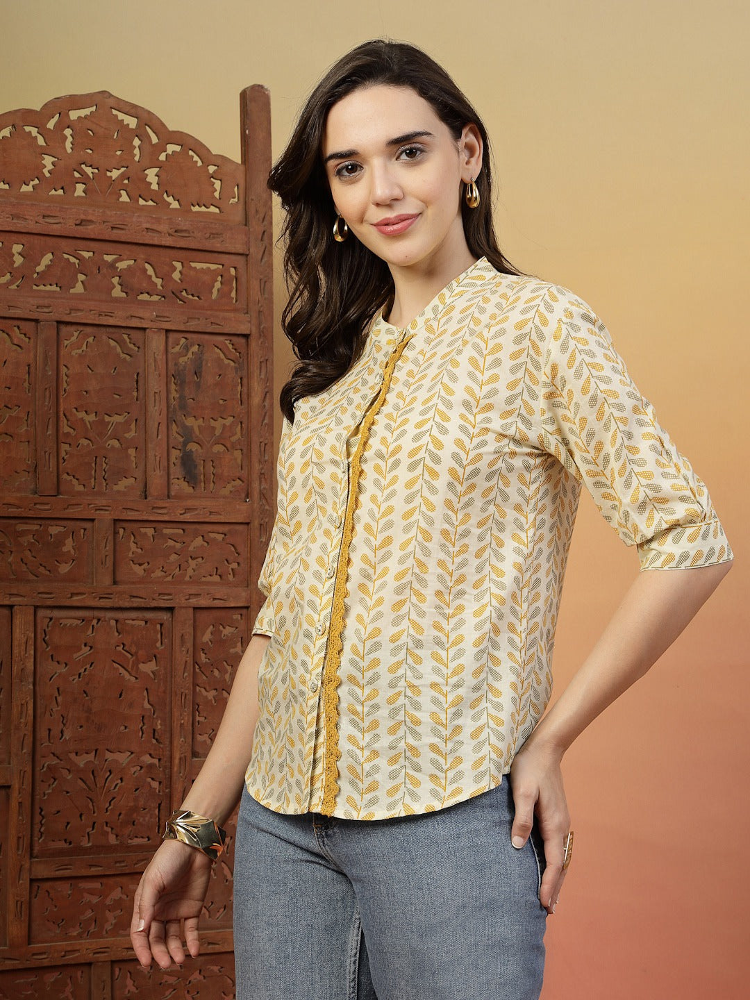 Women’s Printed Cotton Flex Kurti – Casual Everyday Wear