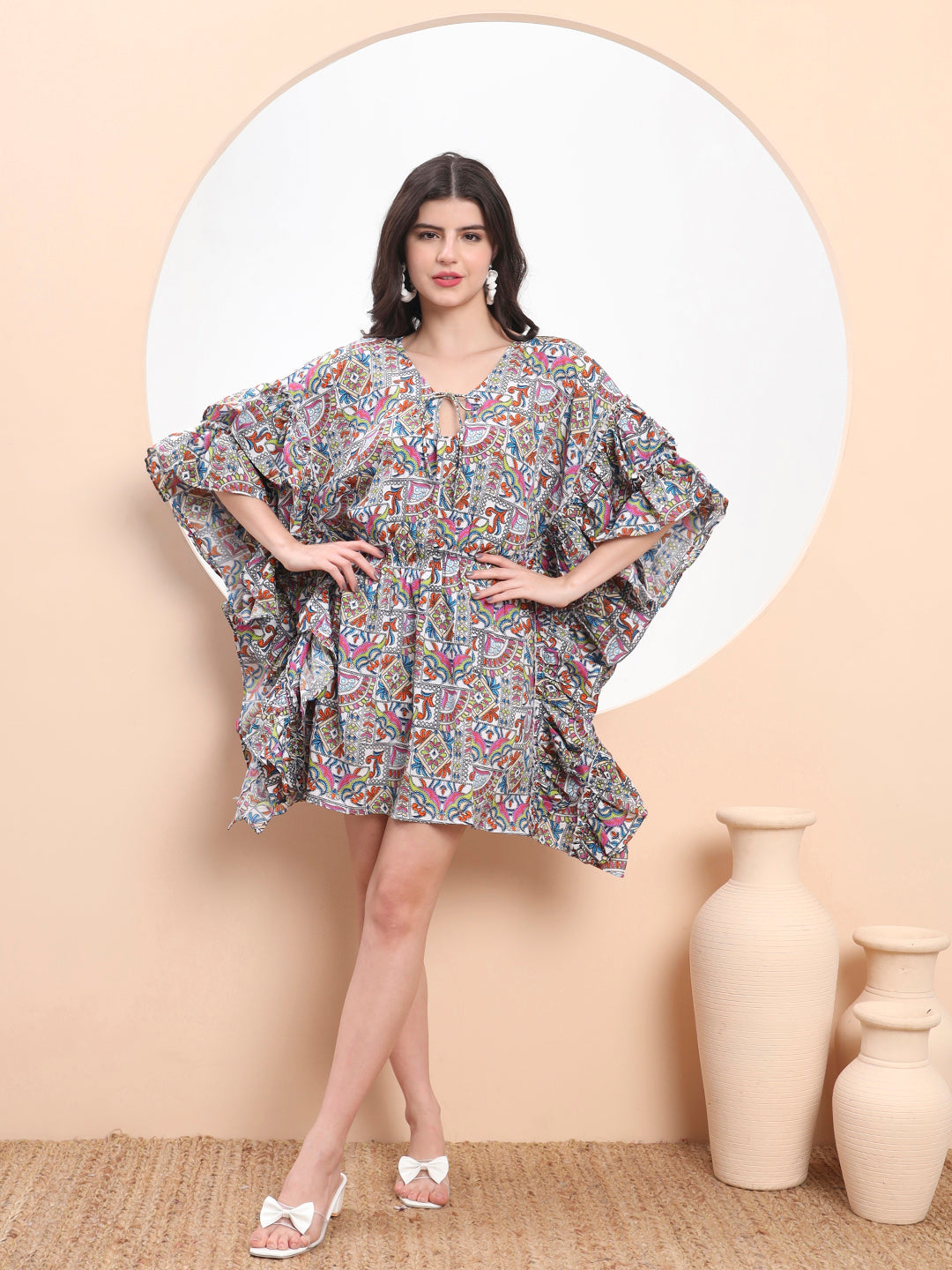 Kaftan Mini Dress