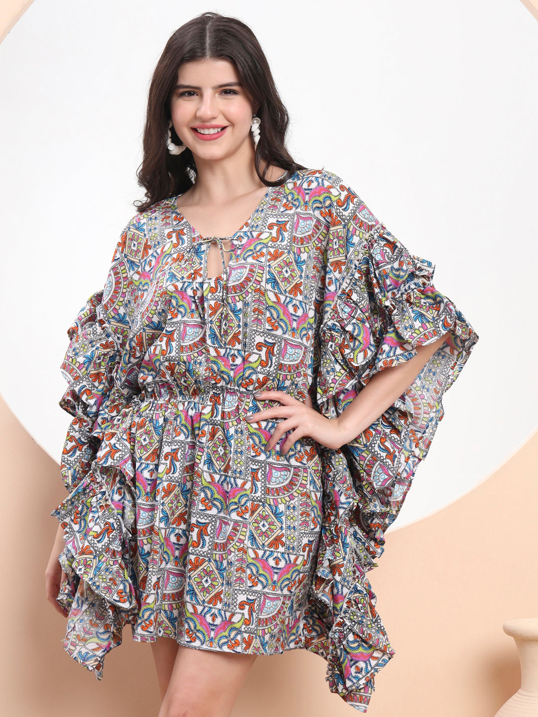 Kaftan Mini Dress