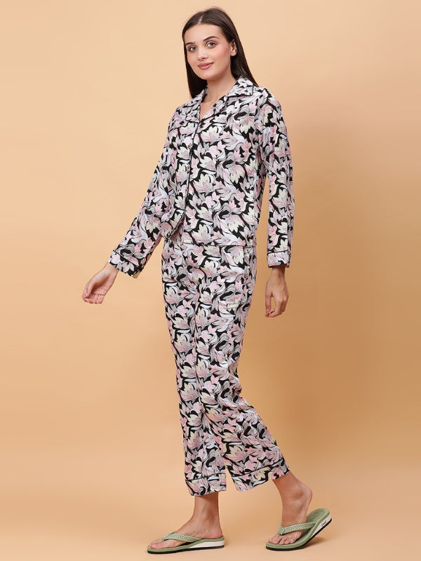 Floral Print Night Suit for Women