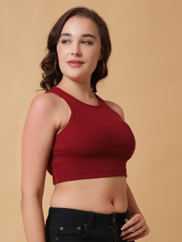 Women Regular Fit Crop Top