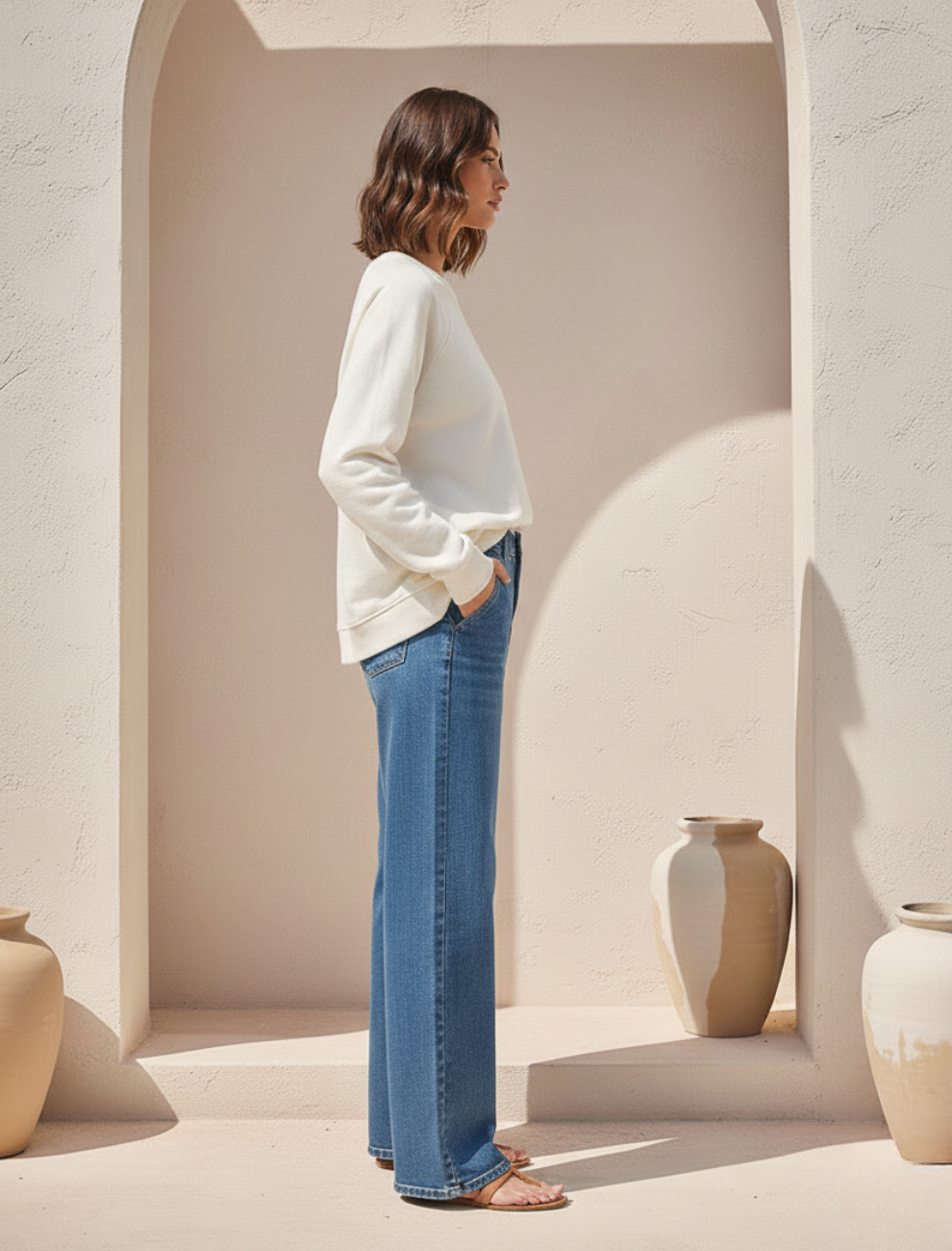 Off white Solid Fleece Hoodie for Women – Everyday Comfort Unifringe