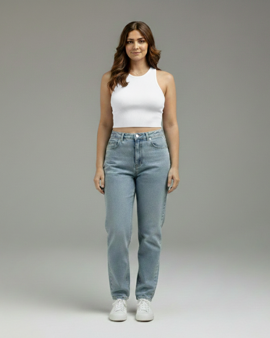 Women’s Ribbed Crop Top – Stylish Casual Essential