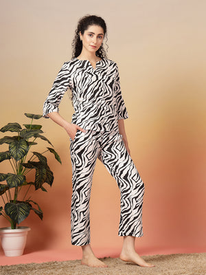 Animal Printed Night suit