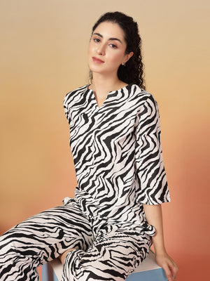 Animal Printed Night suit