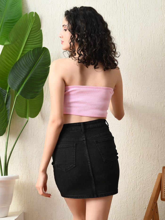  Cotton Tube Top – Pink
