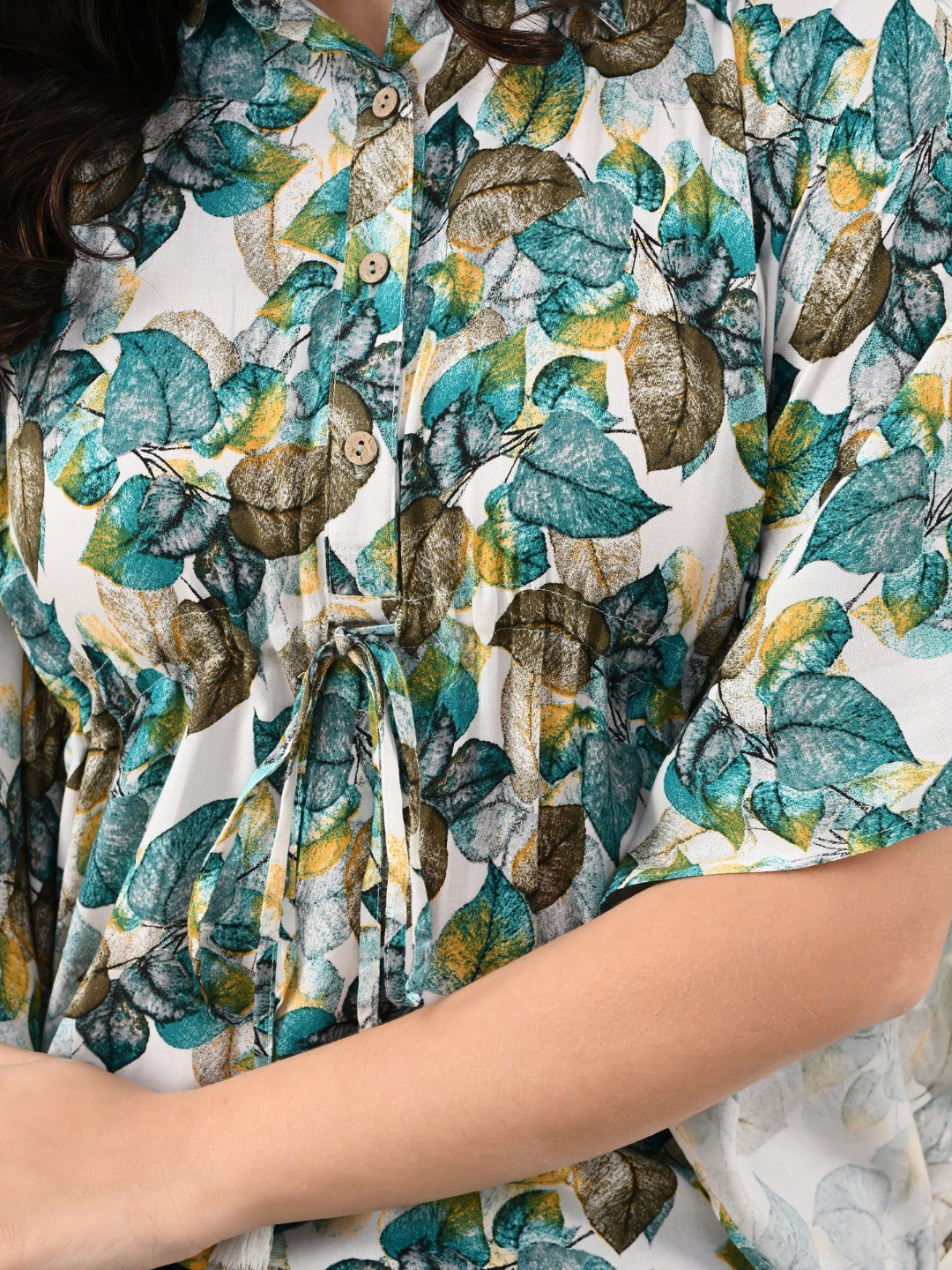 Floral Printed Night Suit Set with Pocket