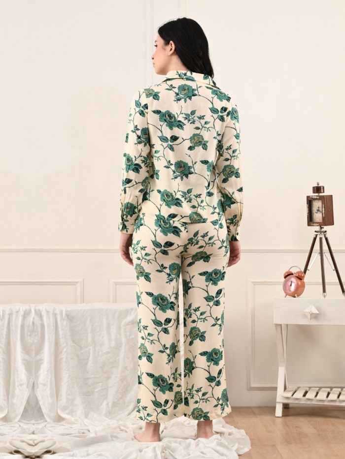 Floral Rayon Nightwear Set