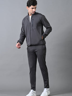Men's Winter Tracksuit with Chest Zip Pocket - Black, Grey & Navy Blue