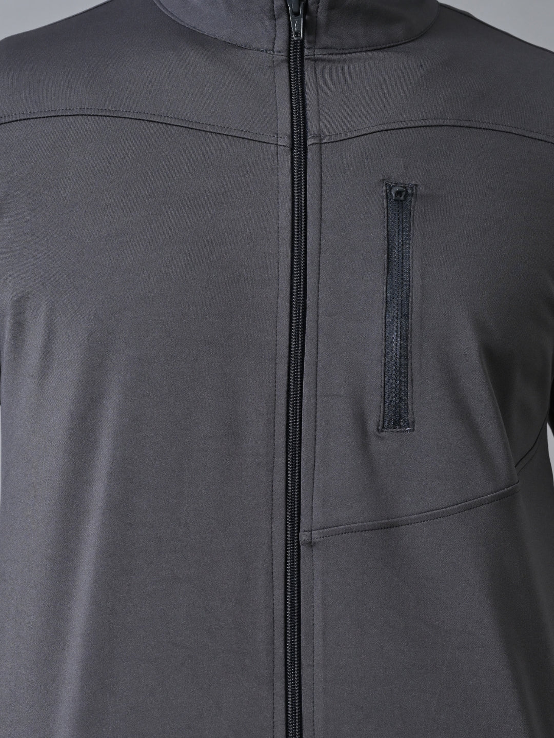 Men's Winter Tracksuit with Chest Zip Pocket - Black, Grey & Navy Blue
