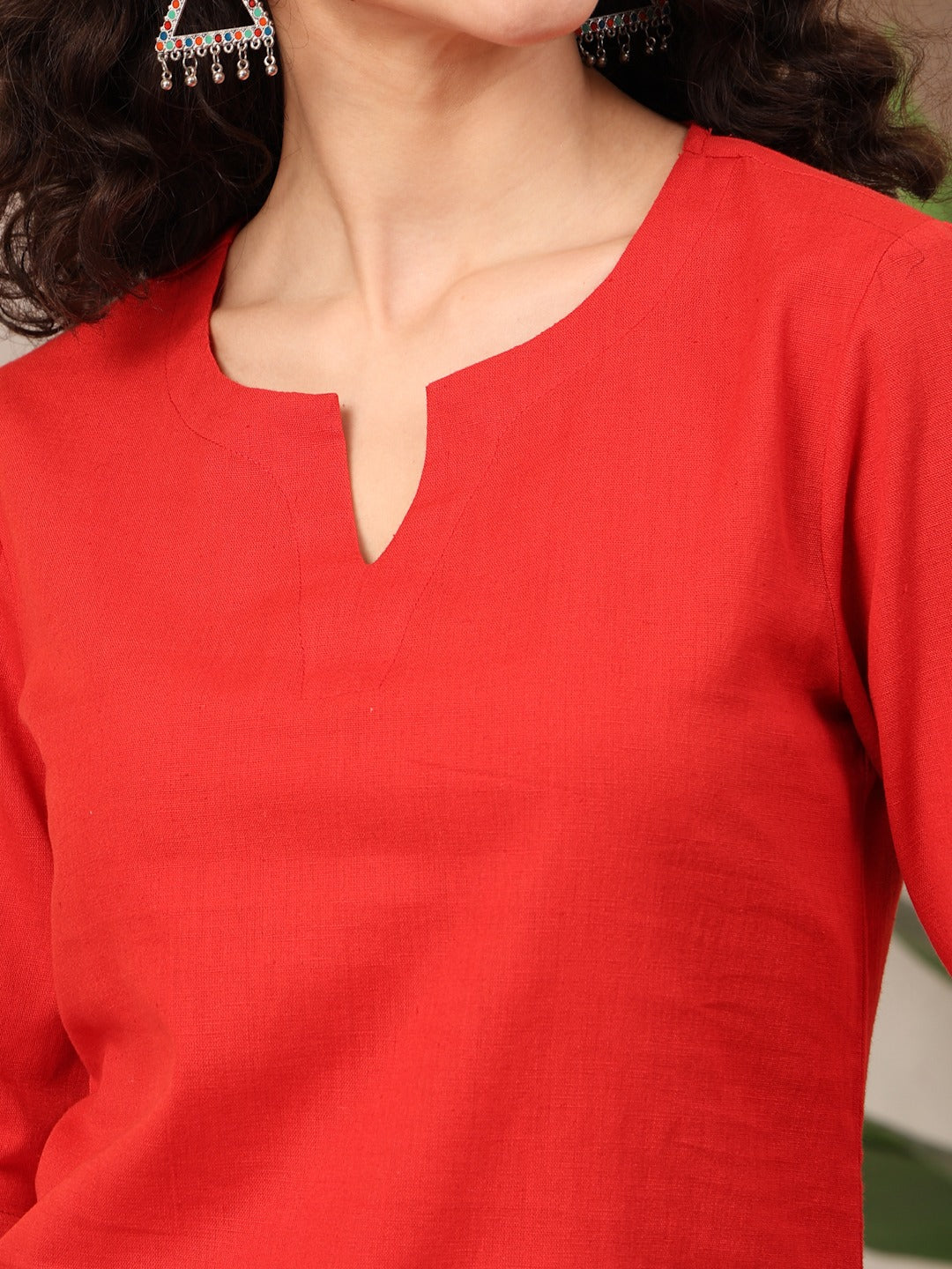 Women’s Solid Cotton Flex Kurti – Elegant Casual Wear