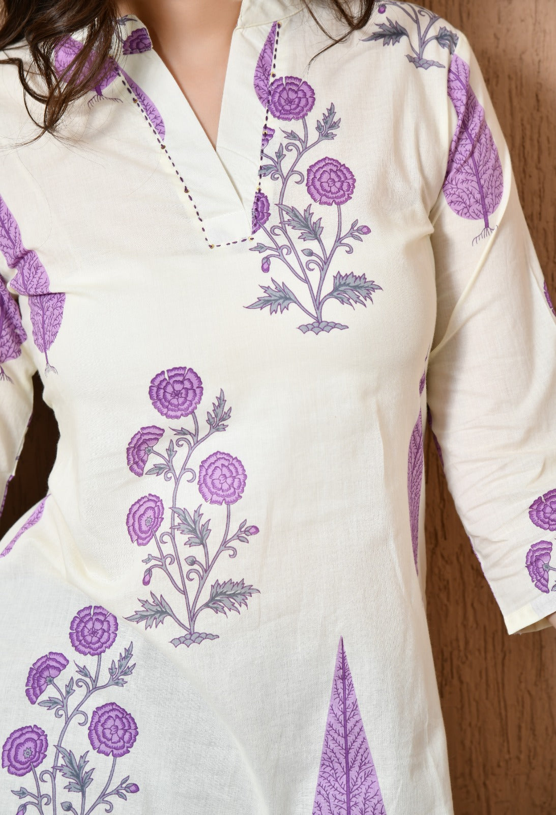 Women’s Printed Cotton Kurti Top – Casual Everyday Wear