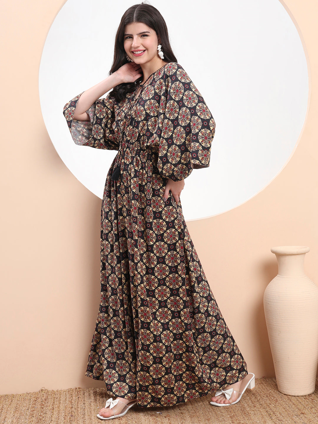 Tassel Charm Boho Maxi Dress