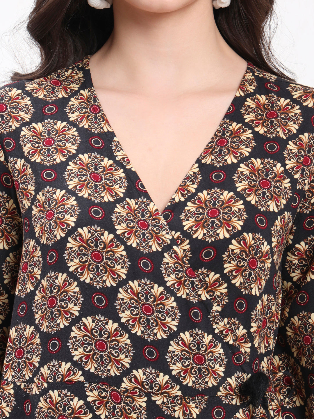 Wrap & Rave – Boho Bloom Maxi Dress